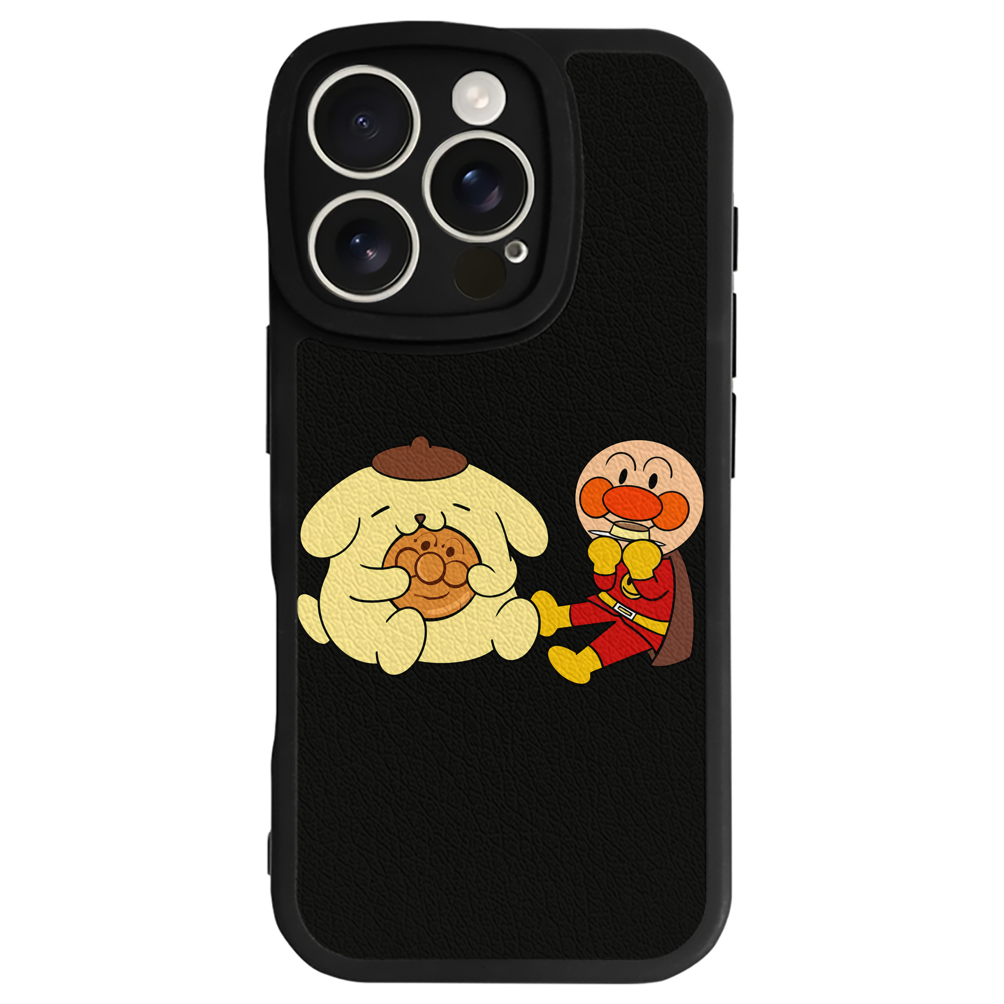 （画像用） アンパンマン Anpanman 【iPhone 16シリーズ対応】シリコンスマホケース（レザー調） 材質：シリコン